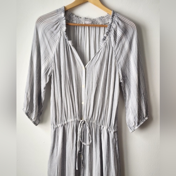 GAP Maxi Length Shirt Dress Pockets Flowy Lightweight Minimalist Spring Summer - Picture 5 of 16